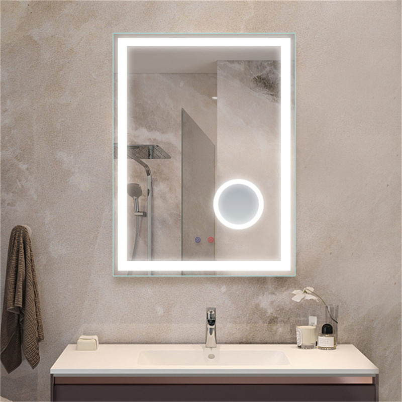 Decoración de casa cuarto de baño espejo maquillaje espejo LED espejo decoración de pared espejo ampliación 5X