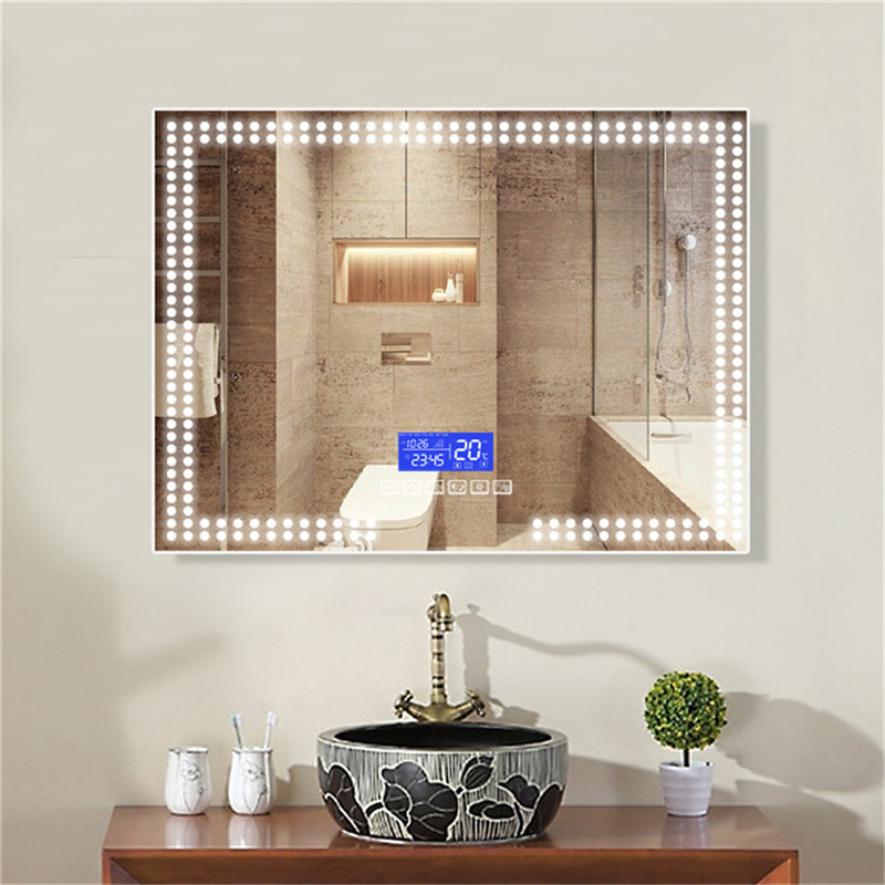 Muralla de alta calidad sin cobre LED iluminación paredes baño espejo con altavoz Bluetooth