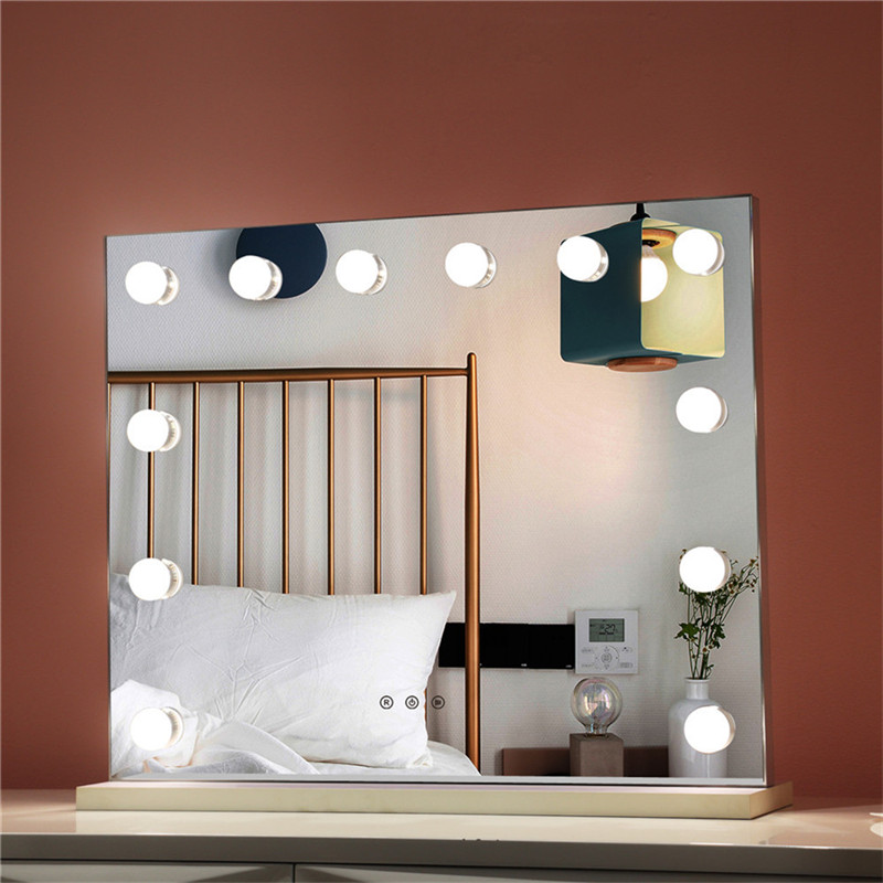 Dormitorio iluminación, espejo de maquillaje LED, lámpara, tocador, espejo de Hollywood.
